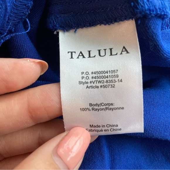 Talula Roppongi Royal Dark Blue Dress Size M - Picture 3 of 6